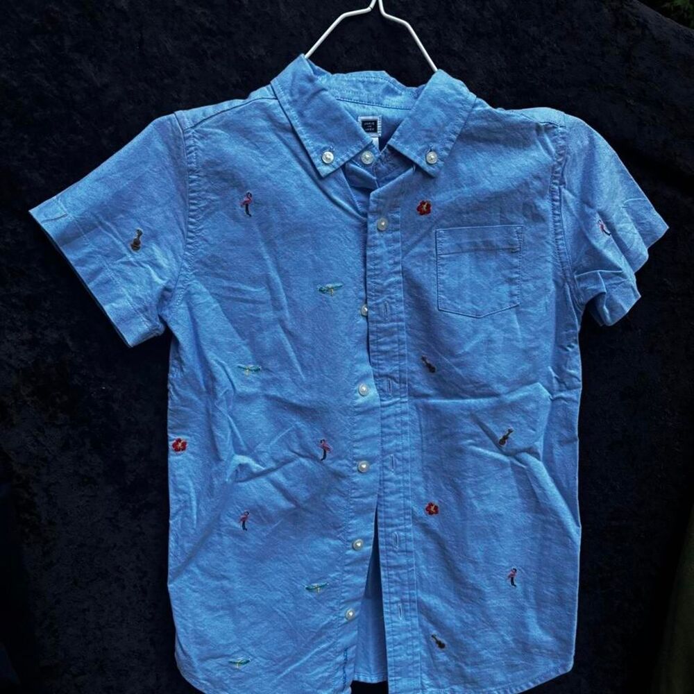 Janie-and-jack Men's Blue Shirt
